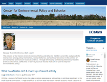 Tablet Screenshot of environmentalpolicy.ucdavis.edu