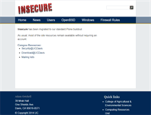 Tablet Screenshot of insecure.ucdavis.edu