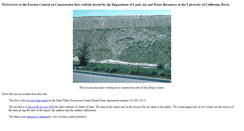 Desktop Screenshot of erosion.lawr.ucdavis.edu