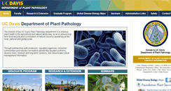 Desktop Screenshot of plantpathology.ucdavis.edu