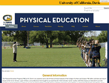 Tablet Screenshot of pe.ucdavis.edu