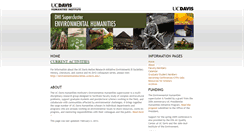 Desktop Screenshot of environmentalhumanities.ucdavis.edu