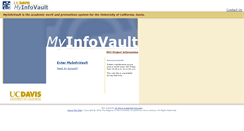 Desktop Screenshot of myinfovault.ucdavis.edu