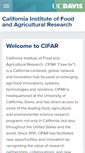 Mobile Screenshot of cifar.ucdavis.edu