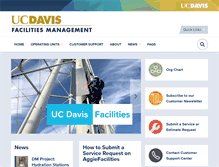 Tablet Screenshot of facilities.ucdavis.edu