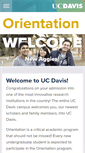 Mobile Screenshot of orientation.ucdavis.edu