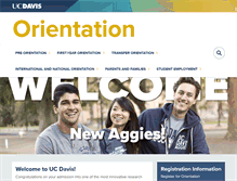 Tablet Screenshot of orientation.ucdavis.edu