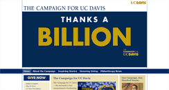 Desktop Screenshot of campaign.ucdavis.edu