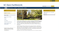 Desktop Screenshot of facilitieslink.ucdavis.edu