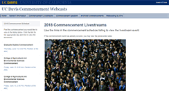 Desktop Screenshot of commencementvideo.ucdavis.edu