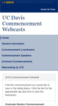 Mobile Screenshot of commencementvideo.ucdavis.edu