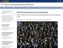 Tablet Screenshot of commencementvideo.ucdavis.edu