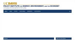 Desktop Screenshot of policyinstitute.ucdavis.edu