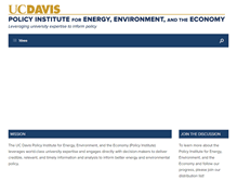 Tablet Screenshot of policyinstitute.ucdavis.edu