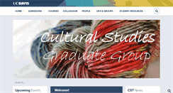 Desktop Screenshot of culturalstudies.ucdavis.edu