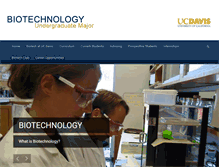 Tablet Screenshot of biotechmajor.ucdavis.edu