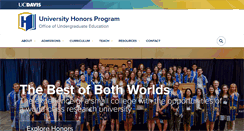 Desktop Screenshot of honors.ucdavis.edu