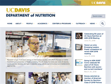 Tablet Screenshot of nutrition.ucdavis.edu