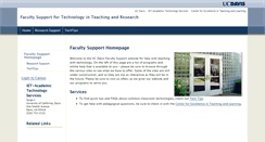 Desktop Screenshot of facultysupport.ucdavis.edu