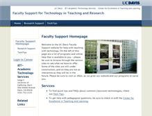 Tablet Screenshot of facultysupport.ucdavis.edu