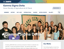 Tablet Screenshot of gammasigmadelta.ucdavis.edu