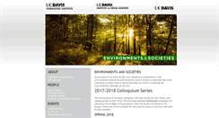 Desktop Screenshot of environmentsandsocieties.ucdavis.edu