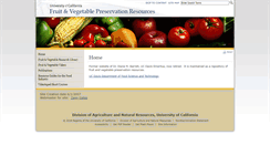 Desktop Screenshot of fruitandvegetable.ucdavis.edu