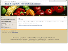 Tablet Screenshot of fruitandvegetable.ucdavis.edu