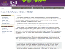 Tablet Screenshot of householdbooks.ucdavis.edu