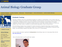 Tablet Screenshot of animalbiology.ucdavis.edu