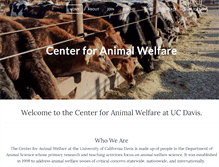 Tablet Screenshot of animalwelfare.ucdavis.edu