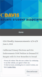 Mobile Screenshot of gsa.ucdavis.edu