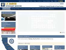 Tablet Screenshot of cahfs.ucdavis.edu